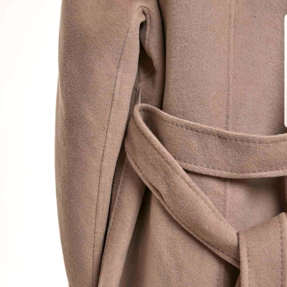 Women's Double-Breasted Coat - Picture 6 of 13